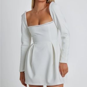 The Ultimate Muse Pearl Dress | White